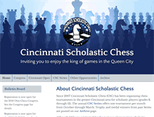 Tablet Screenshot of chesscincinnati.com